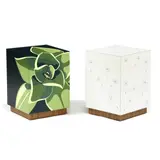 Two Inlaid Block Side Tables by Lucy Turner, Contemporary, sold Jan 2026