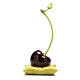 Bronze Cherry on Pillow by Randi Grantham, Cold-painted and patinated bronze, sold Jan 2026