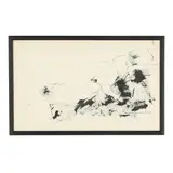 Reclining Nude Woman by Cynthia Packard, Ink wash on paper, sold Jan 2026