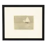 To Anna by Anne Packard, Monoprint in colors on paper, sold Jan 2026