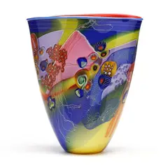 Art Glass Vessel by Wes Hunting, Contemporary, sold Jan 2026