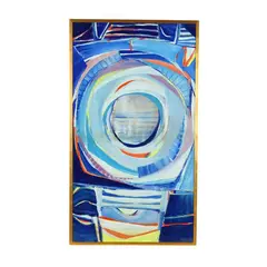 Large Abstract Geometric Composition by Daniel Clesse, Acrylic on board, sold Jan 2026