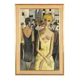 La Blonde a la Robe Jaune by Charles Levier, Oil on canvas, sold Jan 2026