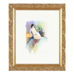 Bette by Itzchak Isaac Tarkay, Watercolor and pencil on paper, sold Jan 2026