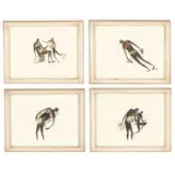 Four Works from Flesh and Bone by Stewart Helm, Watercolor on paper, sold Jan 2026