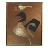 Untitled (Figure) by Víctor Chab, Oil and collage on canvas, sold Jan 2026