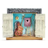 Chief of Belief by Den Poitras, Artist built shadowbox frame with assemblage, sold Jan 2026