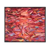 Untitled (Abstract in Reds) by Michael Pranzatelli, Oil on canvas, sold Jan 2026