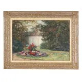 Garden Landscape by Irma Quintin, Oil on canvas, sold Jan 2026