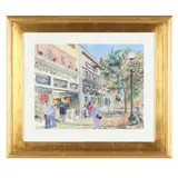 Downtown Greensboro by Maggie Fickett, Watercolor on paper, sold Jan 2026