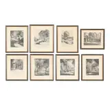 Full Portfolio, University of Virginia: Eight Etchings by Louis Orr by Louis Orr, Etchings on paper, sold Jan 2026