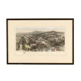 University of Virginia by Richard Rummell, Hand-colored lithograph, sold Jan 2026