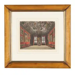 Sixteen Interior Views of British Estates by Thomas Sutherland, Each a hand-colored aquatint, sold Jan 2026