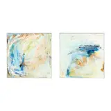 A Kindness of Flight I and A Kindness of Flight III (two works) by Susan LaMantia, Acrylic on canvas, sold Jan 2026