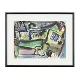 Abstract Landscape by T. D. Hollander, Watercolor on paper, sold Jan 2026