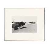 Street Scene with Bison by Ann Katzen, Black and white photographic print, sold Jan 2026