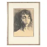 Girl with Parted Lips by Raphael Soyer, Lithograph on paper, sold Jan 2026