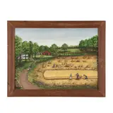 Cutting Wheat in Rural North Carolina by Minnie Reinhardt, Oil on canvas panel, sold Dec 2025