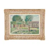 Children by a Fountain by Josephine Ghilchik, Oil on artist board, sold Dec 2025