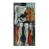 Guyasamin's Violin Player by Matthew Scott Myers, Acrylic on panel, sold Dec 2025