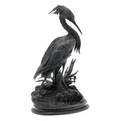 Le Grand Heron by Jules Moigniez, Dark patinated bronze, sold Dec 2025