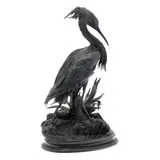 Le Grand Heron by Jules Moigniez, Dark patinated bronze, sold Dec 2025