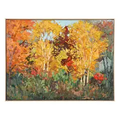 Autumn Birch by David A. Williams, Oil on canvas, sold Dec 2025