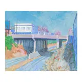 Hillsborough Overpass, December by Kyle Highsmith, Oil on canvas, sold Dec 2025