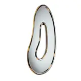 Zari by Hubert Le Gall, Bronze nickelé et miroir, sold Apr 2020