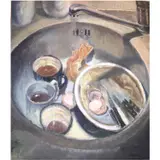 Lavabo by Ra'anan Levy, 2004, Tempera et gouache sur papier marouflé sur, sold Apr 2020