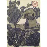 Reli by Ezekiel Messou, 2018, Crayon Bic et graphite sur papier, sold Apr 2020