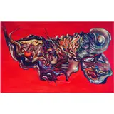 Pensée concrète by Lucie Picandet, 2020, huile sur papier, sold Apr 2020