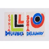 2 Projets de couverture by Sonia Delaunay, circa 1969, Gouache et encre de Chine sur papier, sold Nov 2020
