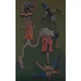 Aggresif bird by Jorge Camacho, 1974, Huile sur toile, sold Nov 2020