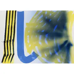 P1974-A12 by Hans Hartung, 1974, Huile et pastel sur carton baryté marouflé sur toile, sold Nov 2020