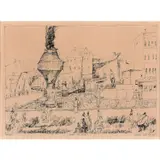 Ready to depart, septembre 1911 by Lyonel Feininger, Encre de chine sur papier, sold May 2020