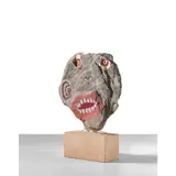 Visage by Georges Hugnet, circa 1955-1956, Huile et coquillages sur ardoise, sold May 2020