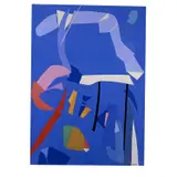 Composition abstraite à fond bleu by André Lanskoy, 1959, Gouache et collage sur papier, sold May 2020