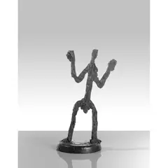 Elbblick by A. R. Penck, 1994, Bronze à patine brune, sold May 2020