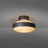 Ceiling lamp, model 3010 by Gino Sarfatti, 1959, enameled aluminum, frosted glass, sold Mar 2023