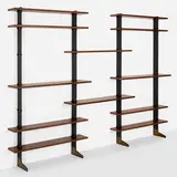 Early Bookcase by Ignazio Gardella, 1949, enameled steel, mahogany, brass, sold Mar 2023