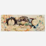 Earth, Fire, Water, Air and Light by Manuel Núñez Yanowsky, 1977, watercolor and ink on paper, sold Mar 2023