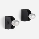Sconces model 43, pair by Gino Sarfatti, 1963, crackle-lacquered aluminum, sold Mar 2023