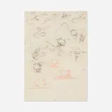 Drawing for the Olivetti Corporation Buildings in England by James Stirling, 1971, pen drawing on translucent paper, sold Mar 2023