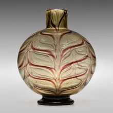 Monumental Graffito vase by Ercole Barovier, 1969, internally decorated glass with gold inclusions, sold Mar 2023