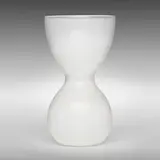 Mezza Filigrana vase, model 3663 by Carlo Scarpa, c. 1946-48, glass with white filigree, sold Mar 2023