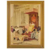 La Munificenza (bozzetto per il dipinto nel Palazzo Municipale di Genova) by Nicolò Barabino, oil and matita on canvas, offered Oct 2026