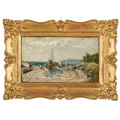 Milano, 1857 - Monza, 1931 / Marina con pescherecci / Firmato E Borsa in basso a destra by Emilio Borsa, oil on canvas, offered Oct 2026