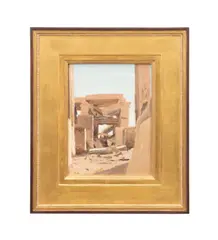 Egypt" - 1876 by Lockwood de Forest, oil on paper laid to canvas, sold Oct 2025
