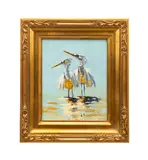 Fishing Friends" - 2007 by Kevin LePrince, oil on board, sold Oct 2025